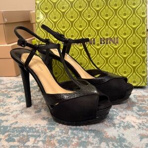 Stylish Black High Heel Sandals